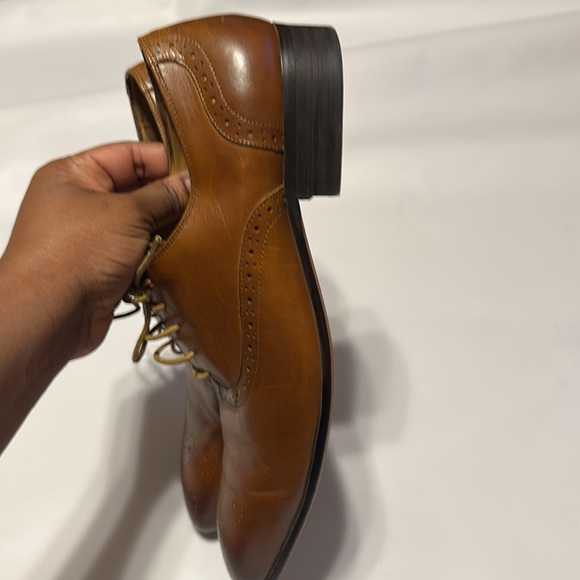 REGALE MENS BROWN LEATHER CASUAL OFFICE WORK CARRIES SHOES SIZE 44
